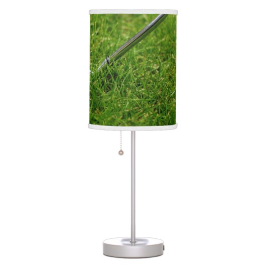 Golf Club and Ball in Green Grass Table Lamp (Right)