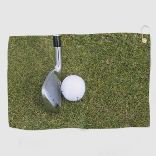 Golf club and ball on grass Best Golf Towels