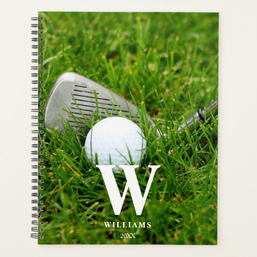 Golf Club and Ball Personalized Planner