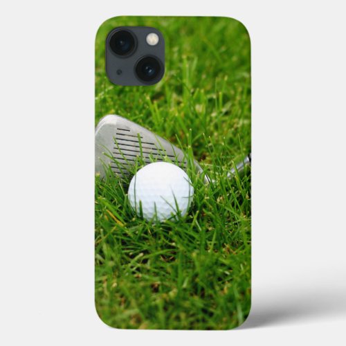 Golf Club and Golf Ball iPhone 13 Case