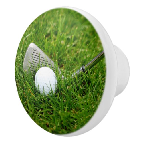 Golf Club and Golf Ball Ceramic Knob