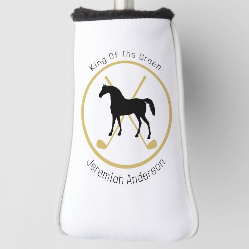 Golf Club and Horse Personalized Golf Head Cover