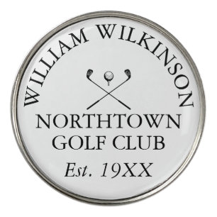 Golf Club and Member Name Established Date Golf Ball Marker