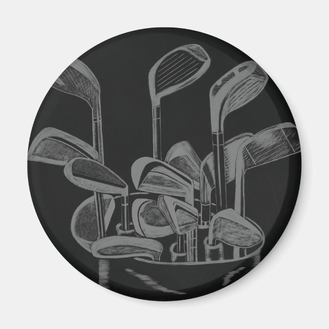 GOLF CLUB ART MAGNET (Front)