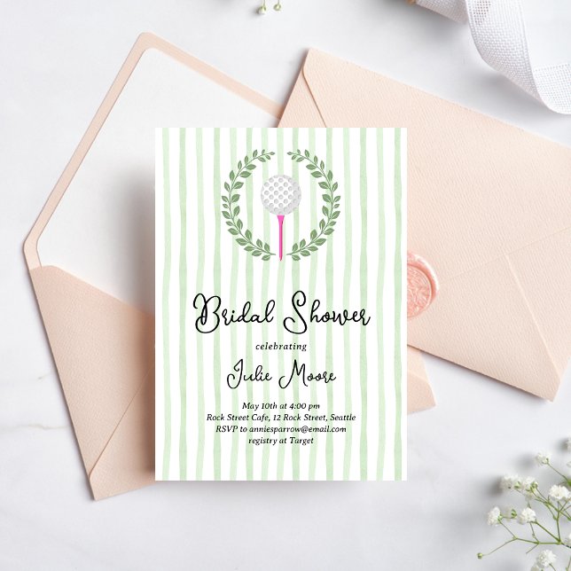 Golf Club Bridal Shower Invitation (Creator Uploaded)