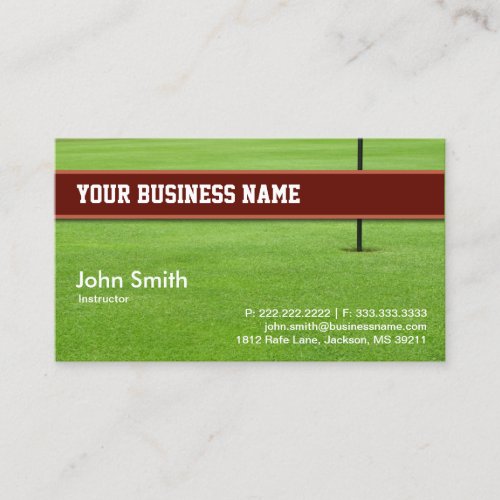Golf Club business card