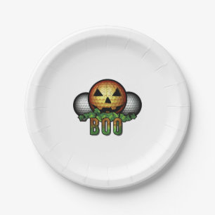 Golf Club Course Halloween Golfer Retirement Gift Paper Plates