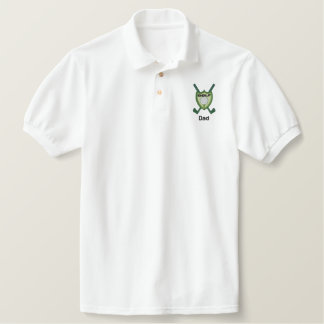 Golf Club Emblem Personalized Name Embroidered Polo Shirt