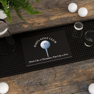 Golf Club Funny Golfing Dad Bar Mat