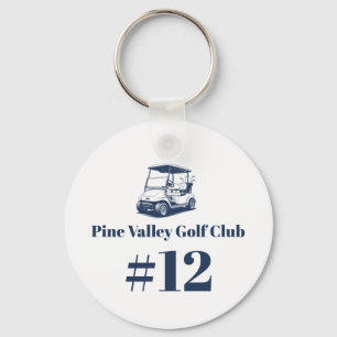 Golf Club Golf Cart Keychain