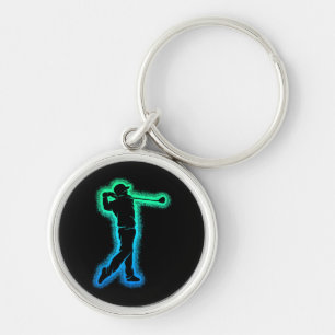 Golf Club Golfer Kids Boys Men Golfing Keychain