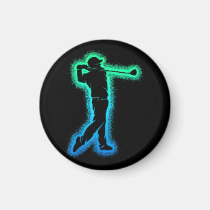 Golf Club Golfer Kids Boys Men Golfing Magnet