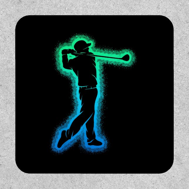 Golf Club Golfer Kids Boys Men Golfing Patch (Front)