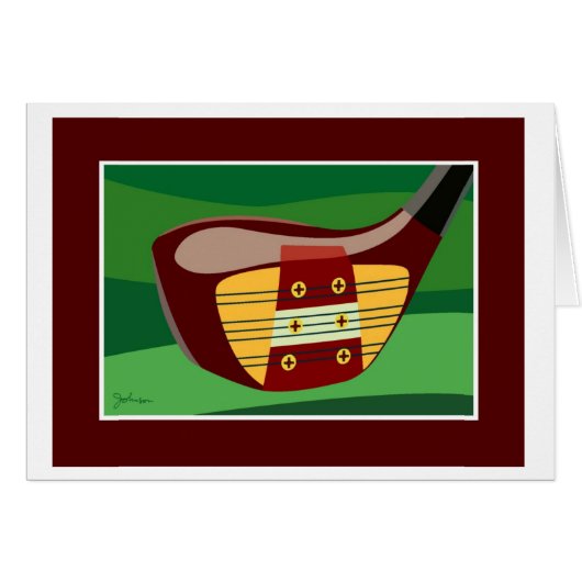 Golf club head cards (Front Horizontal)