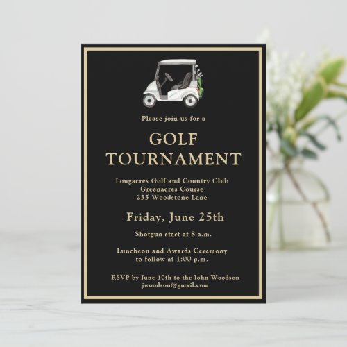 Golf Club League Corporate Tournament Invitation