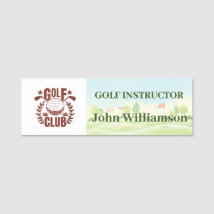Golf Club League Logo Member Guest Name Tag