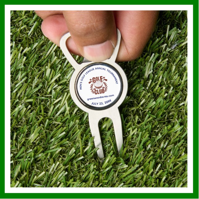 Golf Club League Logo Message Ball Marker Divot Tool (Creator Uploaded)