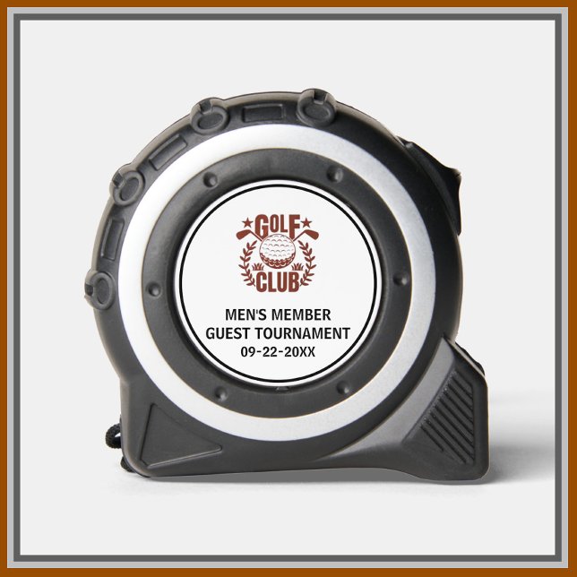Golf Club League Logo Personalize Message Tape Measure (Creator Uploaded)