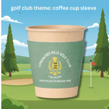 Golf Club League Textured Branded Logo Message 