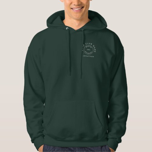 Golf Club Logo Front and Back Name  Hoodie