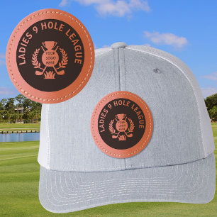 Golf Club Logo Ladies League Leather Patch Hat