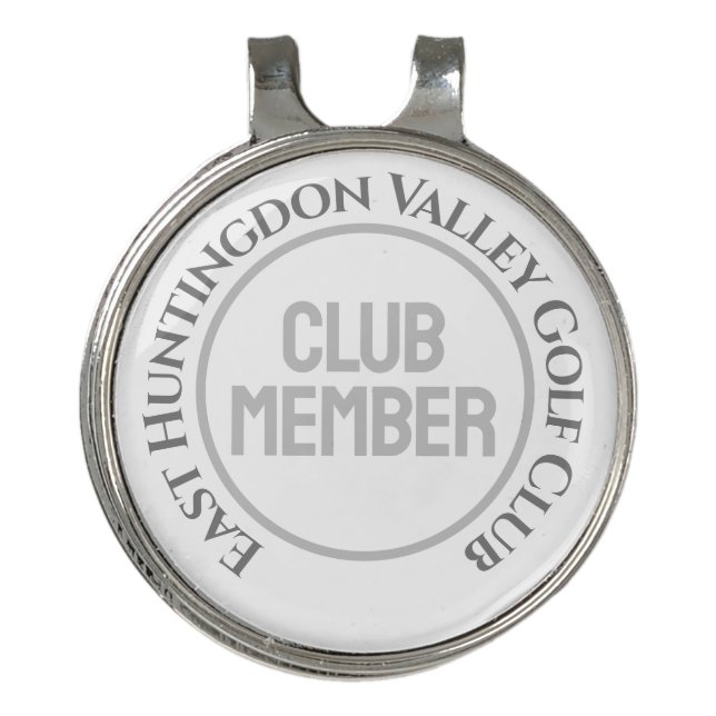 Golf Club Member Hat Clip (Front)