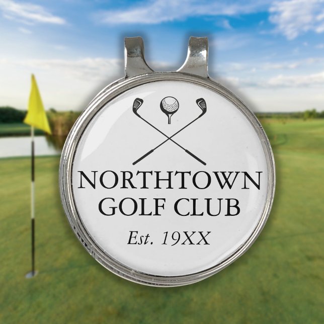 Golf Club Name Classic Golf Hat Clip (Golf Club Name Classic Golf Hat Clip)