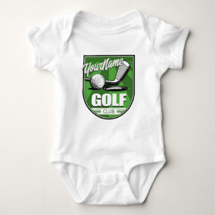 Golf Club NAME Pro Golfer Player Personalized Baby Bodysuit