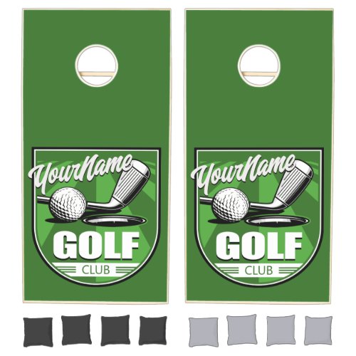 Golf Club NAME Pro Golfer Player Personalized   Cornhole Set
