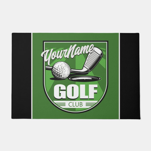 Golf Club NAME Pro Golfer Player Personalized  Doormat (Front)