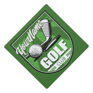 Golf Club NAME Pro Golfer Player Personalized Graduation Cap Topper