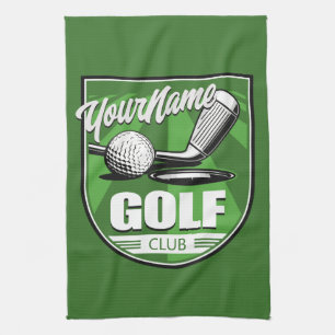Golf Club NAME Pro Golfer Player Personalized Kitchen Towel