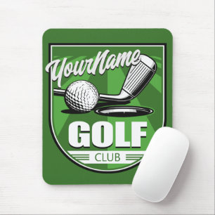 Golf Club NAME Pro Golfer Player Personalized Mouse Pad