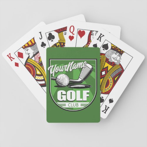 Golf Club NAME Pro Golfer Player Personalized Playing Cards