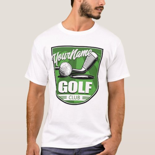 Golf Club NAME Pro Golfer Player Personalized   T_Shirt