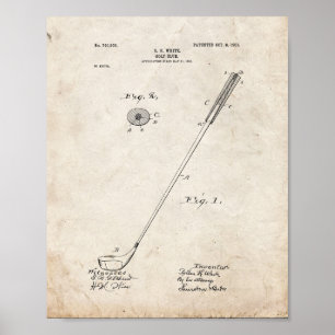 Golf-club Patent - Old Look Poster