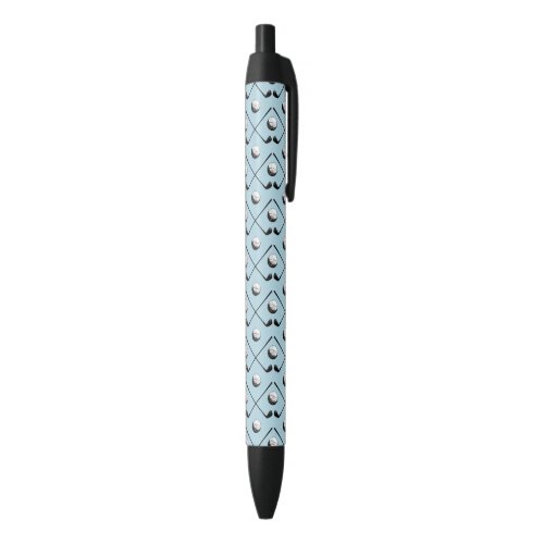 Golf Club Pattern Blue Black Ink Pen