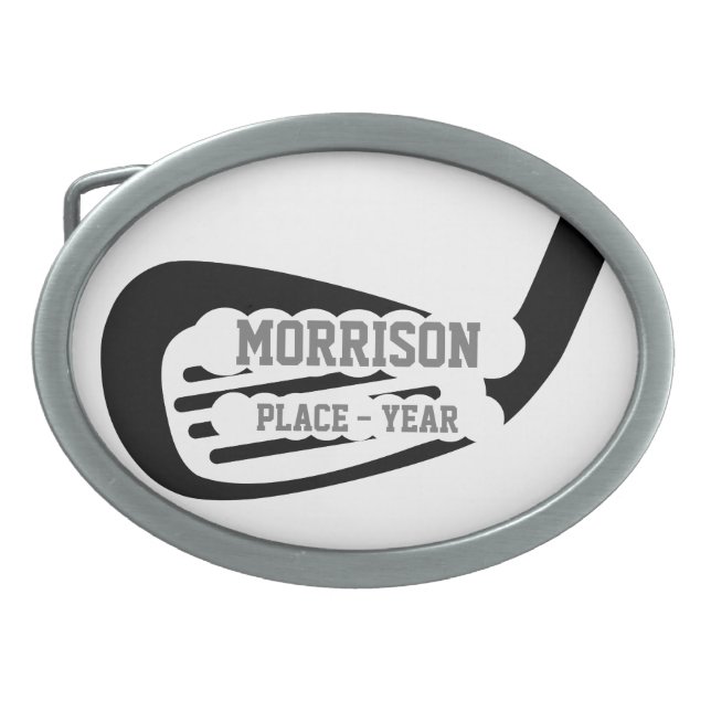 Golf Club Player Belt Buckle (Front)