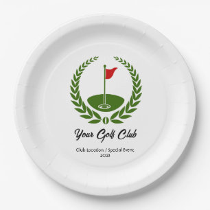 Golf Club Special Event Party Plate -