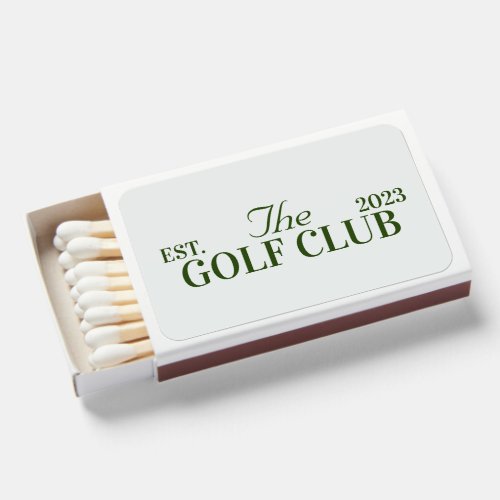 golf club themed party Bachelor Party  Matchboxes