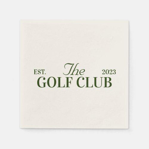 golf club themed party Bachelor Party  Napkins