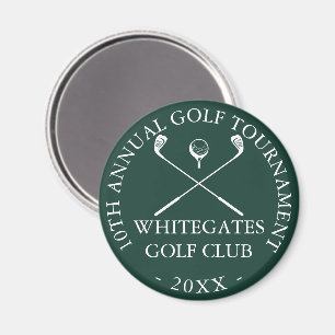 Golf Club Tournament Custom Emerald Green Magnet