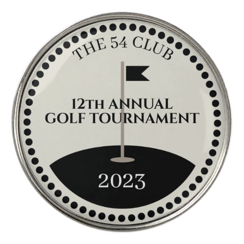 Golf Club Tournament Name Golf Ball Marker