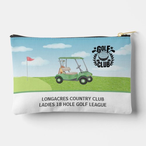 Golf Club Womens League Cart Logo Accessory Pouch