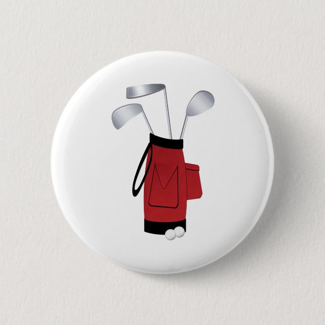 Golf Clubs and Bag Button (Front)