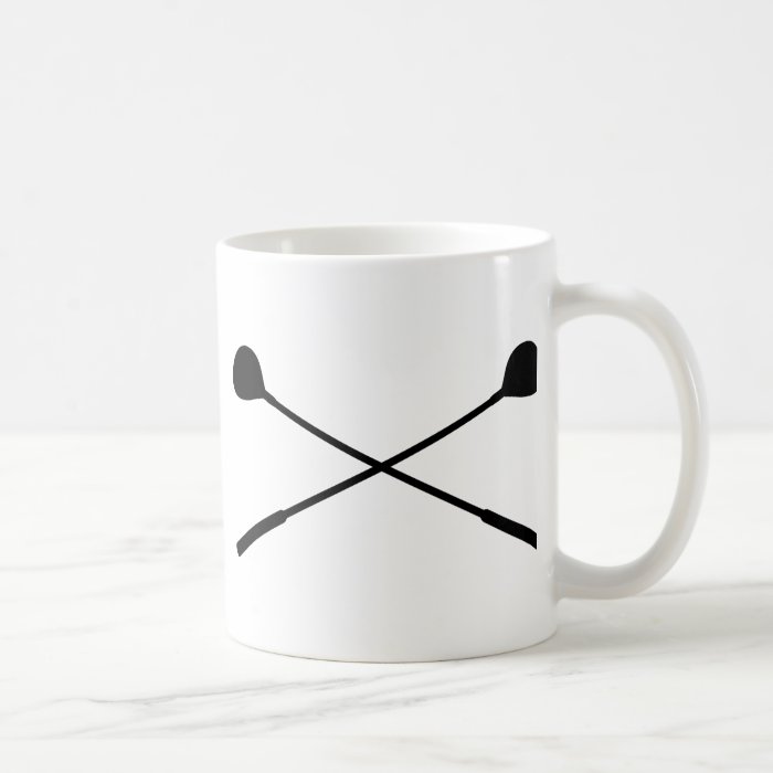 golf clubs crossed mug