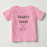 Golf-clubs, Daddy&#39;s Caddy Baby T-shirt at Zazzle