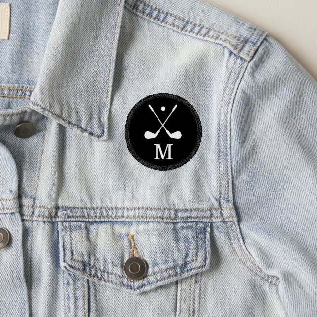 Golf Clubs Monogram Men's Patch (On Jacket)