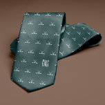 Golf Clubs Monogrammed Dark Green Neck Tie<br><div class="desc">Golf clubs on a dark green background. Personalize with a monogram to make the perfect one of a kind gift.

Looking for a different color? No problem! Simply click the "Customize" button and select the background color of your choice.</div>