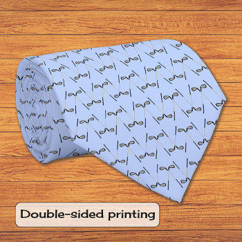 Golf Clubs Pattern Blue Neck Tie by Jules_Designs at Zazzle